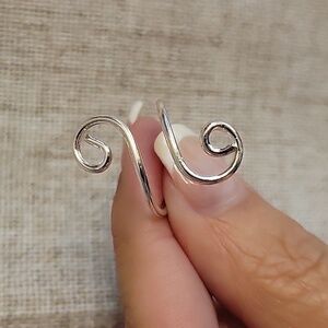 Silver Swirl Wrap Ring
